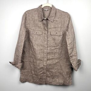 Worth 100% linen classic button down size small